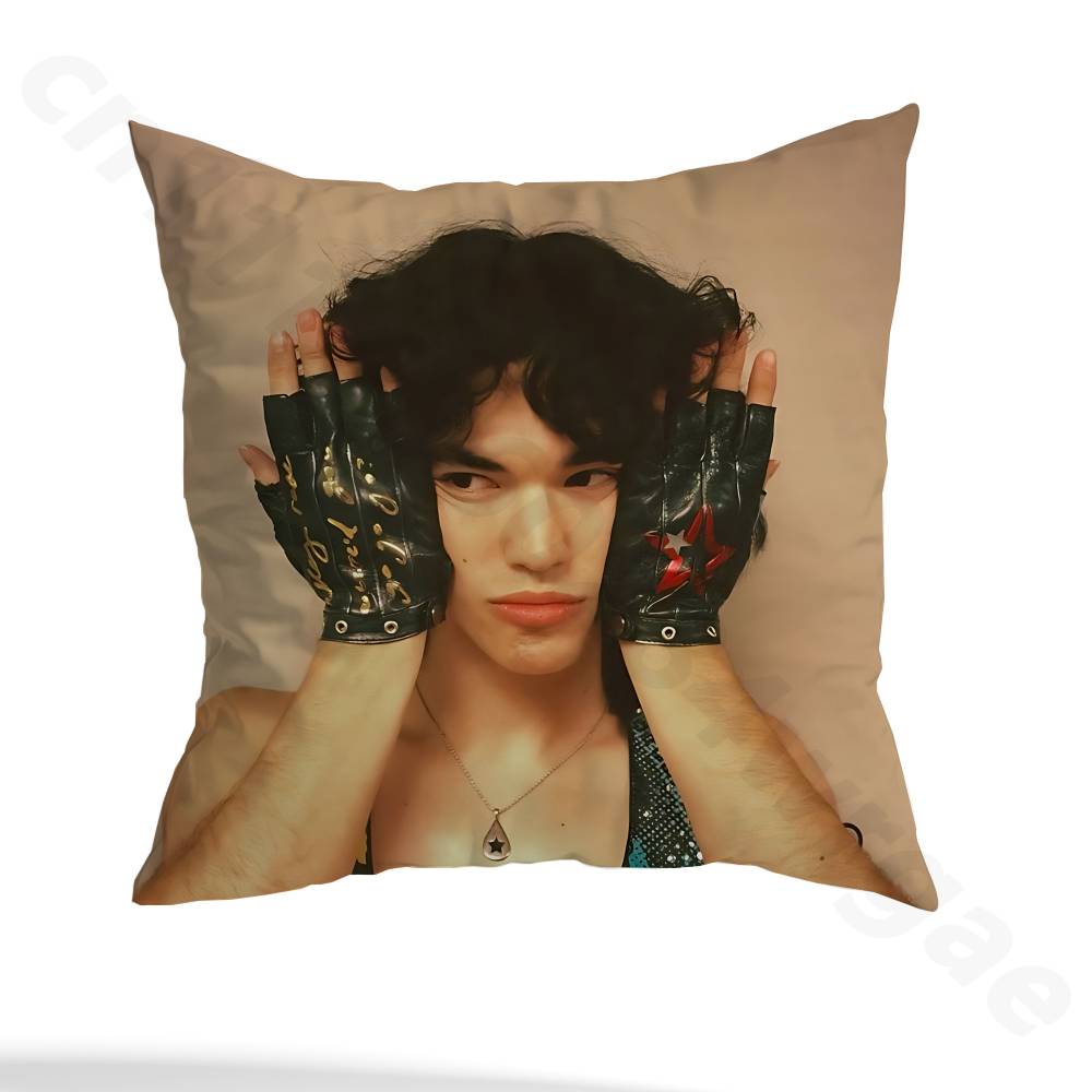 Conan Singer G-Gray Pillow Case Anti-dustmite Pillowcase Invisible zipper silky short plush Sofa cushion cover