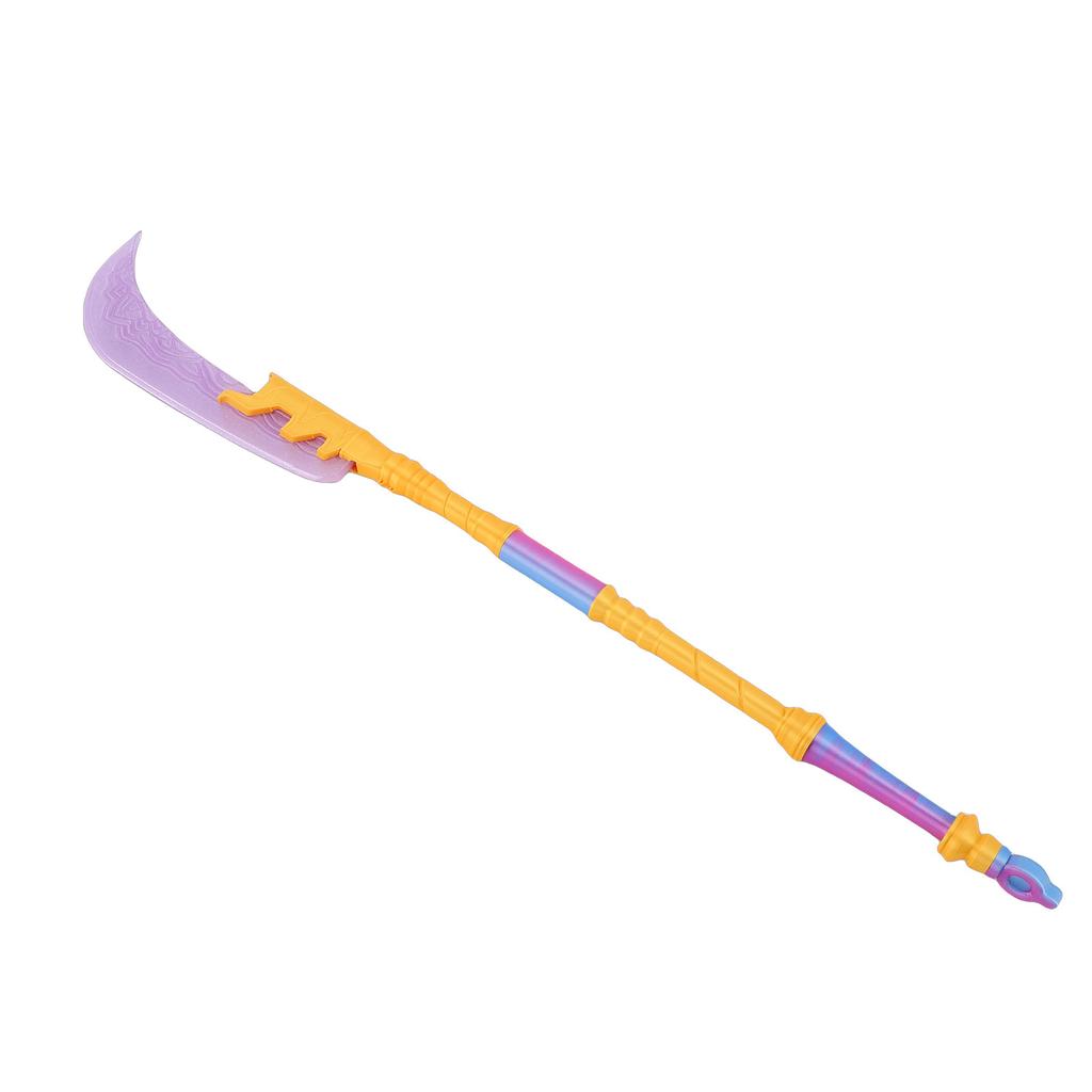 3D Printed Axe Toy for Kids PLA Costume Sword Axe Toy Cosplay Prop for Party Holiday Purple and Yellow