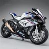1:12 S1000Rr Hp4 Race Hliníkový Horní Luxusní Sportovní Motocykl Model Diecasts Kovový Silniční Závodní Motocykl Model Zvuk Světlo Dětský Dárek