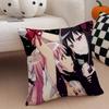Puella Magi Madoka Magica Pillow Case Anti-Dustmite Pillowcase Invisible Zipper Silky Short Plush Sofa Cushion Cover
