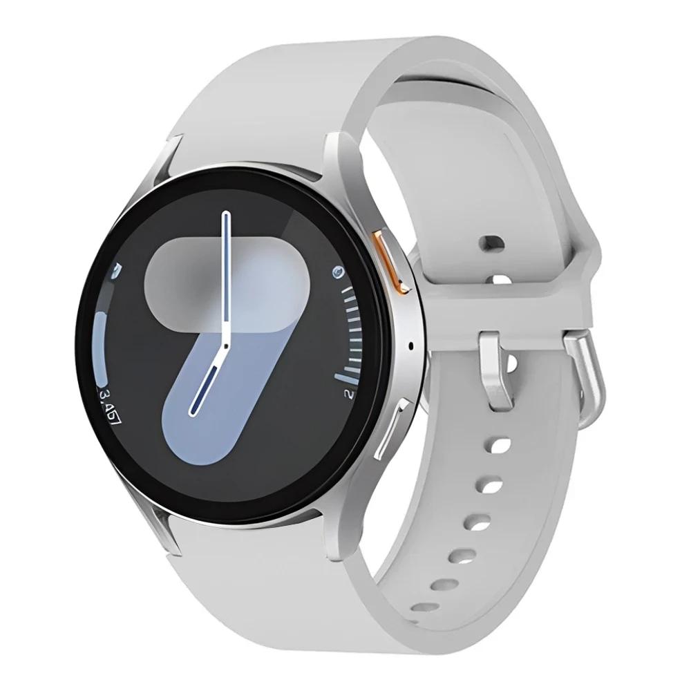 Oryginalny Silikonowy Pasek Do Samsung Galaxy Watch 7/6/5/4 44mm 40mm 5 Pro Sportowa Bransoleta Galaxy Watch 6 4 Classic 47mm 43mm Pasek