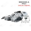 Interstellar Movie Floating Tank MOC Building Blocks DIY Imperial Military Armored Fighting Vehicle Model Assembly Toys For Kids
