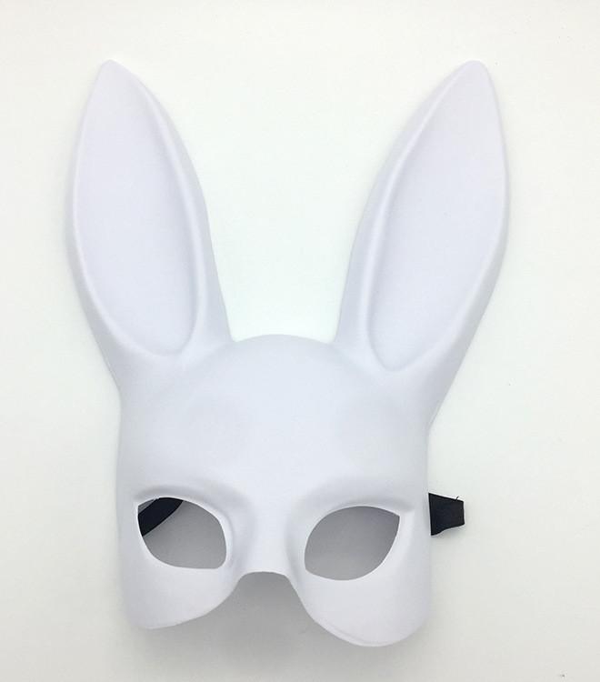 Adult Rabbit Mask With Pvc Construction For Cosplay Costumes And Halloween Celebrations