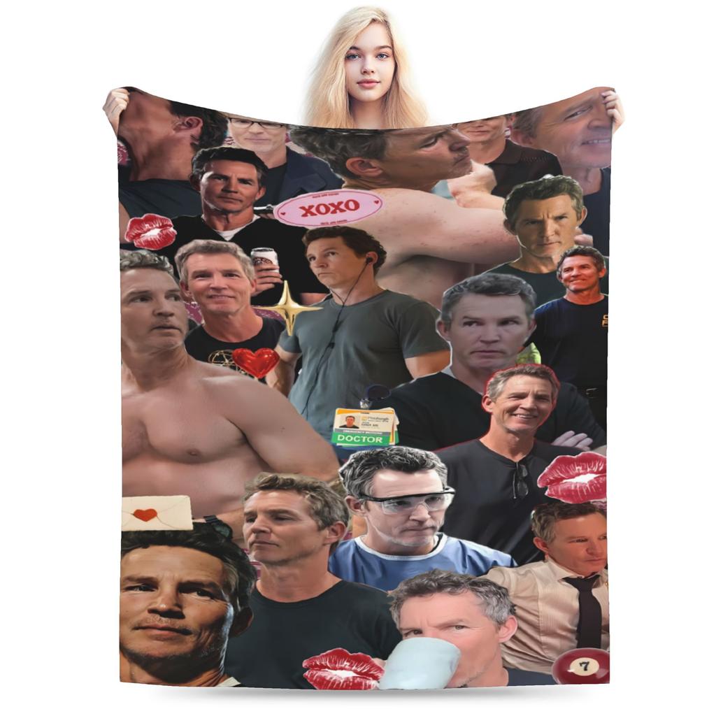 Soft Blanket Children Camping Shawn Hatosy Dr. Jack Throw Blanket Flannel Bedspread For Couch Chair Sofa Bed Sofa Bed Cover