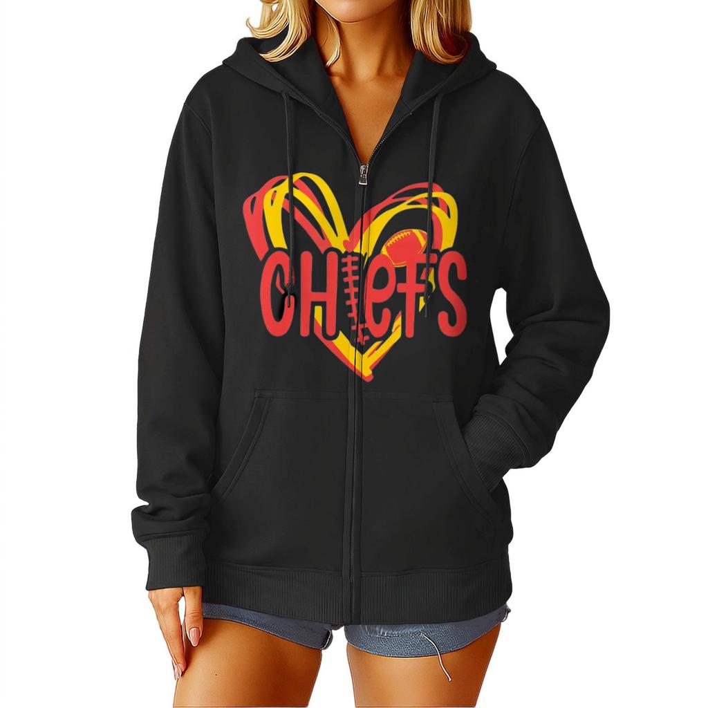 Womens Hoodies Fall Game Day Sweatshirts Casual Long Sleeve Loose Coat Fall Hoodie Sweatshirt