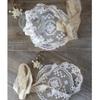 DFsucces Pearl Flower Headband, Headband, Flower Crown, Lace Hair Accessory, Stylish, Formal, Dance Costume (White)