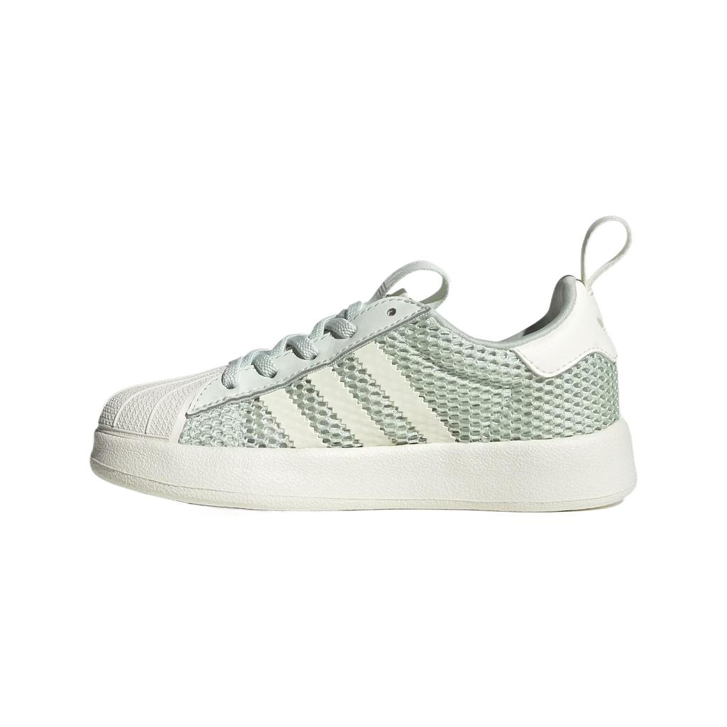 Adidas Originals Adifom Superstar Mesh 360 C Simple Fashionable Aesthetic Trendy Durable Low-Top Kids Skate Shoes Crystal Emerald Green JR7412