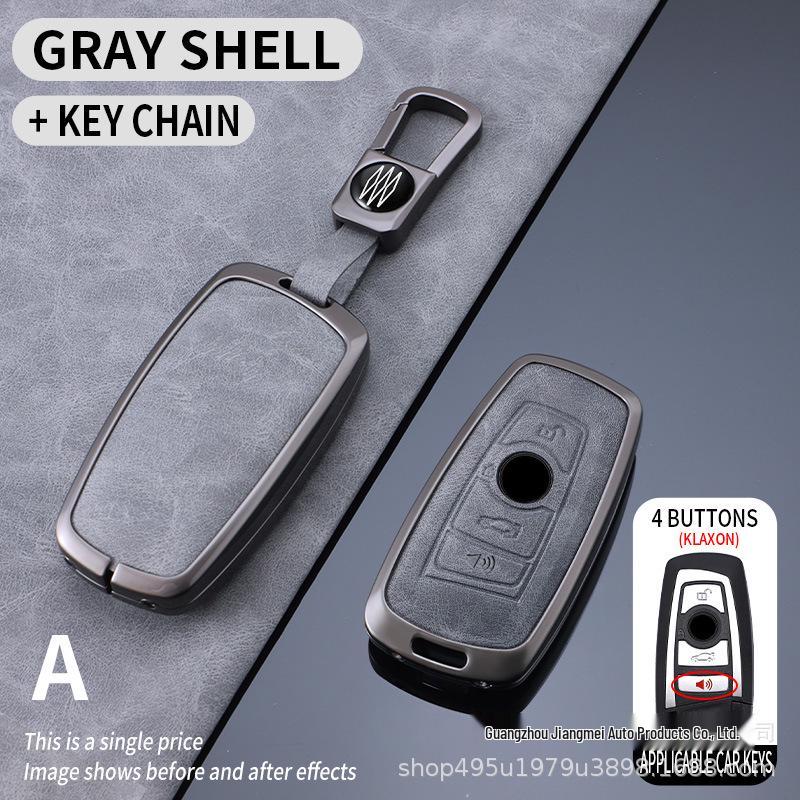 BMW Key Case for New 5, 3, 7 Series and X1-X7 Models - Includes Blade and Buckle, Fits 530, 325i, I3