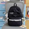 Mochila escolar nueva mochila casual femenina coreana ins mochila escolar para estudiante de secundaria mochila con lazo de alto valor
