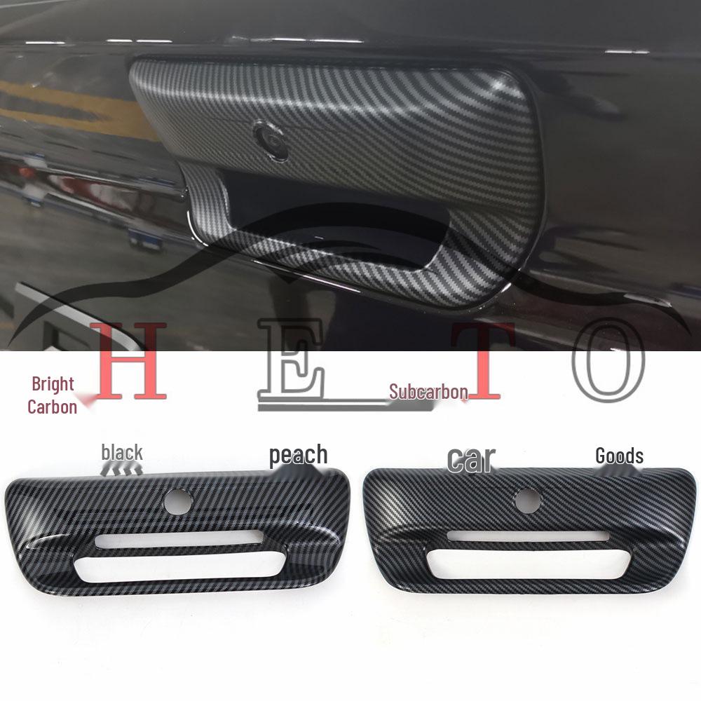 

Decorative Sticker Set for 2023 Dodge Ram TRX: Rearview Mirror, Antenna Cover, Fender, Front Fog Light ABS Carbon Fiber Pattern