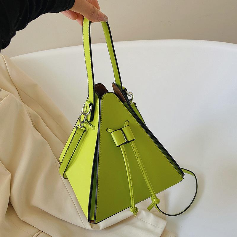 Niche Designer Bag Women 2025 New Candy Color Triangle Bag Messenger Bag Personalized Hand Bag