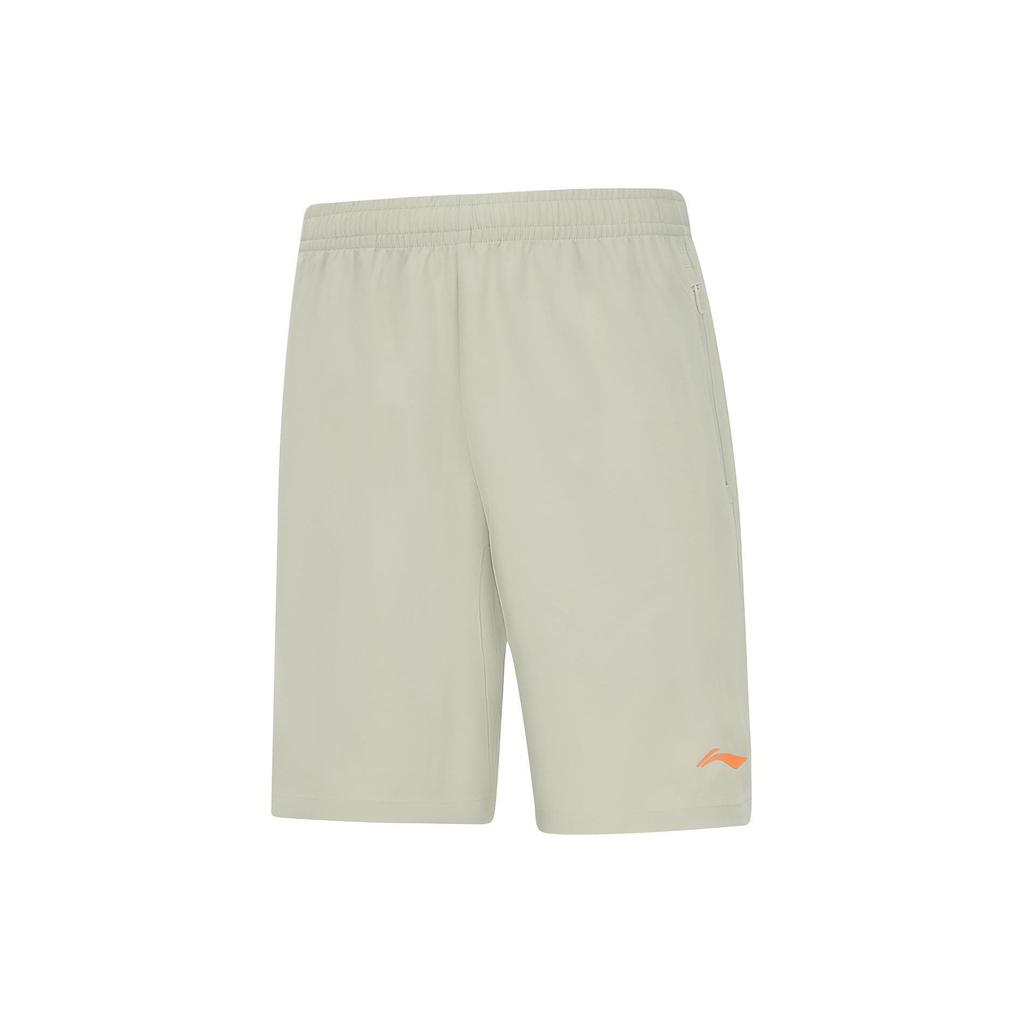 Li-Ning Solid Color Low Waist Moisture Wicking Breathable Casual Shorts Men Shorts Lime AKSU469-9