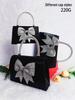 Luxurious Diamond Bow Evening Handbag: Women's Party & Dress Bag