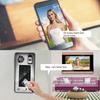 7inch WiFi Wired Video Doorbell APP Remote Video with 1 Camera 2 Monitors