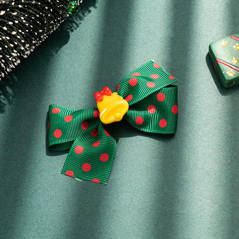 1PCS Christmas Children's Red Bow Hairpin Princess Versatile Back Head Hairpin Girl Top Clip New Year Girl Headwear