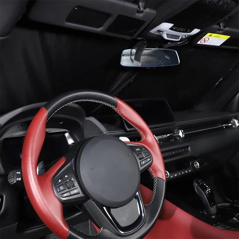 For Toyota Supra GR MK5 A90 - Cloth Silver Car Front Glass Sunshade Sunshade Car Accessories
