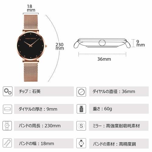 RORIOS Fashion Women's Watch, Ultra-Thin Waterproof Analog Quartz Watch with Stainless Steel Strap, Simple and Stylish Casual Style, Perfect Gift for