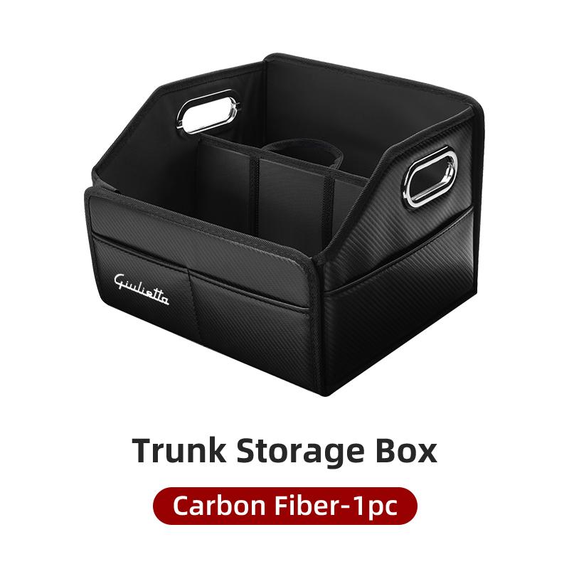 Für Alfa Romeo Faltbarer Leder Kofferraum-Organizer Große Kapazität Reise-Aufbewahrungsbox Für Alfa Romeo Giulietta GT 159 147 156 Mit