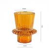 Nordic Mini Glass Candlestick European Taper Candles Holders Table Candle Stand Small Tealight candle holder Home Decoration