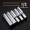12.5mm 1/2" Drive Ratchet Wrench Set with Hex and Electric Sockets for Auto Repair