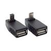 Mini USB 5kolíkový samec na USB typ A samice 90stupňový úhlový převodník Konektor dat synchronizace OTG adaptér pro auto PC Tablet Telefon U-Disk