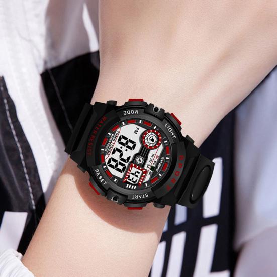 Orologio Elettronico Impermeabile Multifunzione Display Digitale alla Moda per Bambini LED Luminoso Digitale per Studente