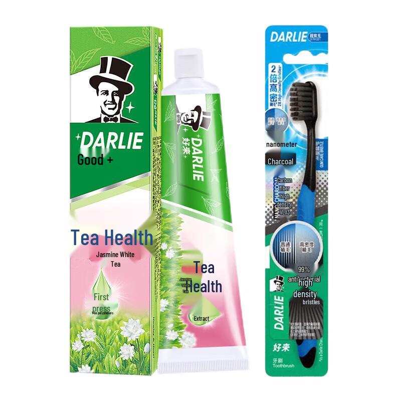 

Darlie Tea Care Jasmine White Tea Toothpaste & Toothbrush Set