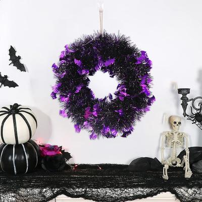 Halloween voordeur krans hangende slinger kunstmatige schedel krans voor muur Halloween vakantie