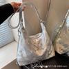 Gentle Texture Simple Chain Shoulder Bag Women's 2025 Spring New Solid Color Ins Messenger Bag Tote Backpack