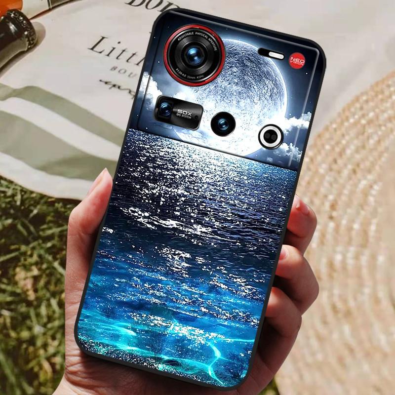 Pro pouzdro ZTE Nubia Z70 Ultra 5G 6,85'' Černé silikonové TPU měkký kryt telefonu pro Nubia Z70 Ultra Ochranné zadní kryty Z 70 Ultra
