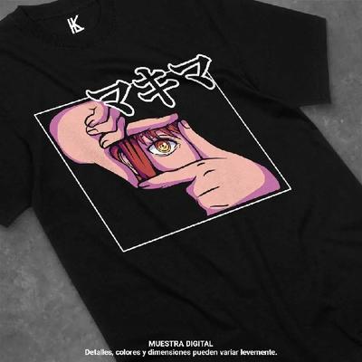 Chainsaw Man Makima Eye T-Shirt Pochita,Anime All Size Black,chainsaw Man Power