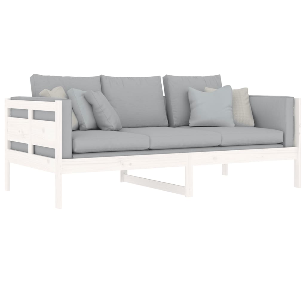 Daybed in White Solid Pine Wood 90x190 cm