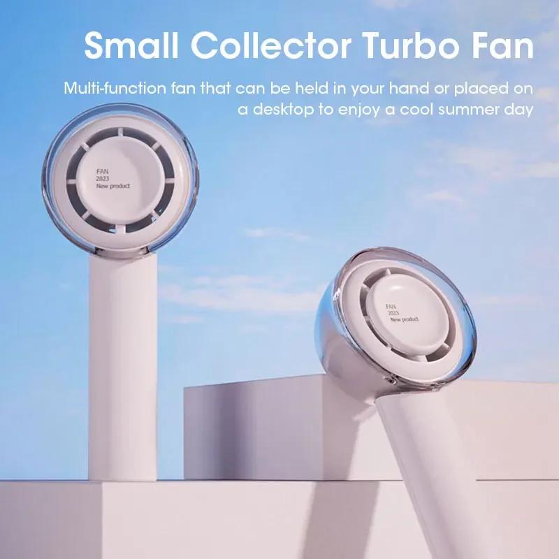 Portable Handheld Fan USB Rechargeable Mini 3-Speed Silent for Travel Outdoor Office