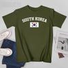Unisex SOUTH KOREA Flag Vintage Tshirt Tees Oneck T Shirts WoUnisex Boys 100 Cotton Short TShirt Unisex Nation Apply All Seasons