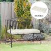 Cushion for 2-Seater Bench for Interior and Exterior with 8 Stitches for Chairs Sofas 110x48x8 cm Cream
