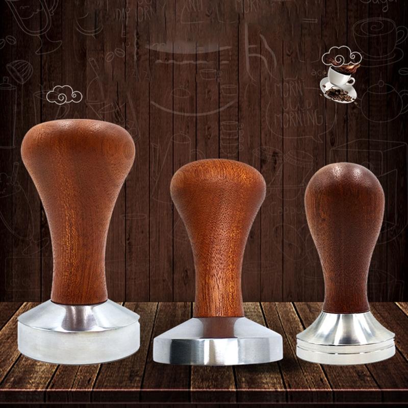 Espresso Coffee Tamper Coffee Powder Hammer Hand Tamper Tool Reusable Flat Base Coffee Bean Press for  Durable