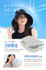 UV Protection Hat Protection Rate X Shading Rate or More X by a Japanese Sun Hat with Chin Newsboy Cap for Women and Black [Fabrich] [UV 100% 99.99%
