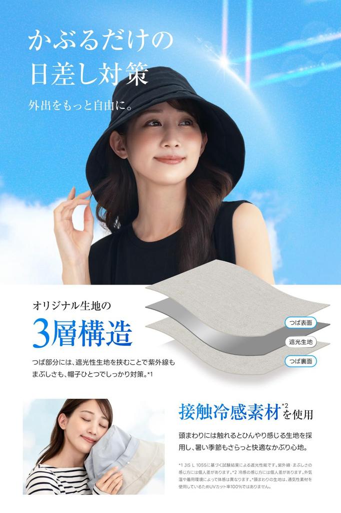 UV Protection Hat Protection Rate X Shading Rate or More X by a Japanese Sun Hat with Chin Newsboy Cap for Women and Black [Fabrich] [UV 100% 99.99%