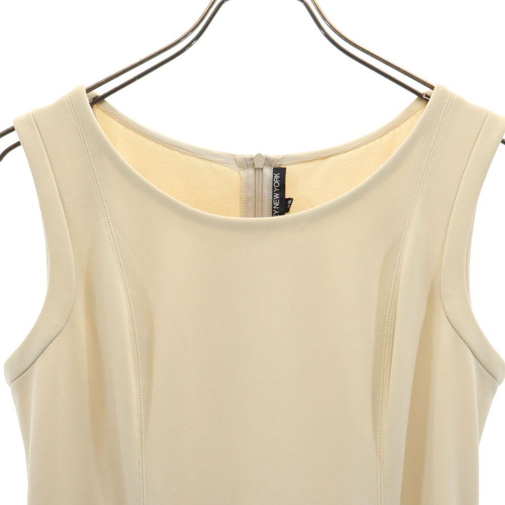 FOXEY NEW YORK made in Japan No sleeve Long dress 38 beige Women Used