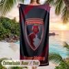 Beach Towel Bournemouth Football Print Custom Name Text Soft Towel for Swimming Pool