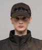 032Ssi (U) Distressed Logo Cap Washed Black