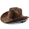 New cashew western cowboy hat retro felt hat Tibetan men's and women's hats American hood