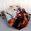 Genshin Impact characters2 Print Automatic Umbrella, 8 Rib Iron Frame, Plastic Handle, Suitable for Outdoor Travel &Daily , Ideal Gift
