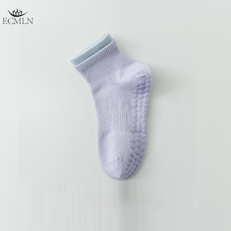 Women's Mid-tube Cotton Socks Pilates Fitness Dance Non-slip Socks Spring and Summer Adult Floor Socks