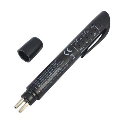 Convenient Plastic Brake Fluid Tester Black Accurate Oil Quality Diagnostic Tools LED Indicator Liquid Testing Pen Universal