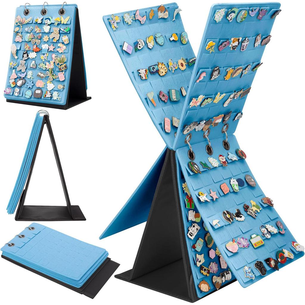 Badge Display Stand Felt Pin Organizer Enamel Brooch Storage Decorative Display For Pins Badges Collectibles And More Ideal For Home Office Or Gifts