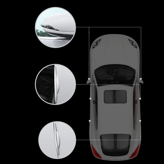 4 st bilfordon dörrkant Anti-kollision Anti-skrapa skydd Trim Strip Stickers