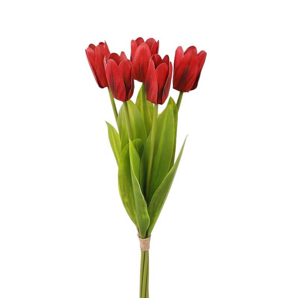 Realistic Simulation Big Tulip Real Touch Faux Tulip Branch Fake Flower  Dining Table