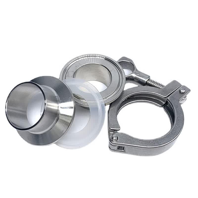 Stainless Steel Sanitary Quick-Release Clamp Set