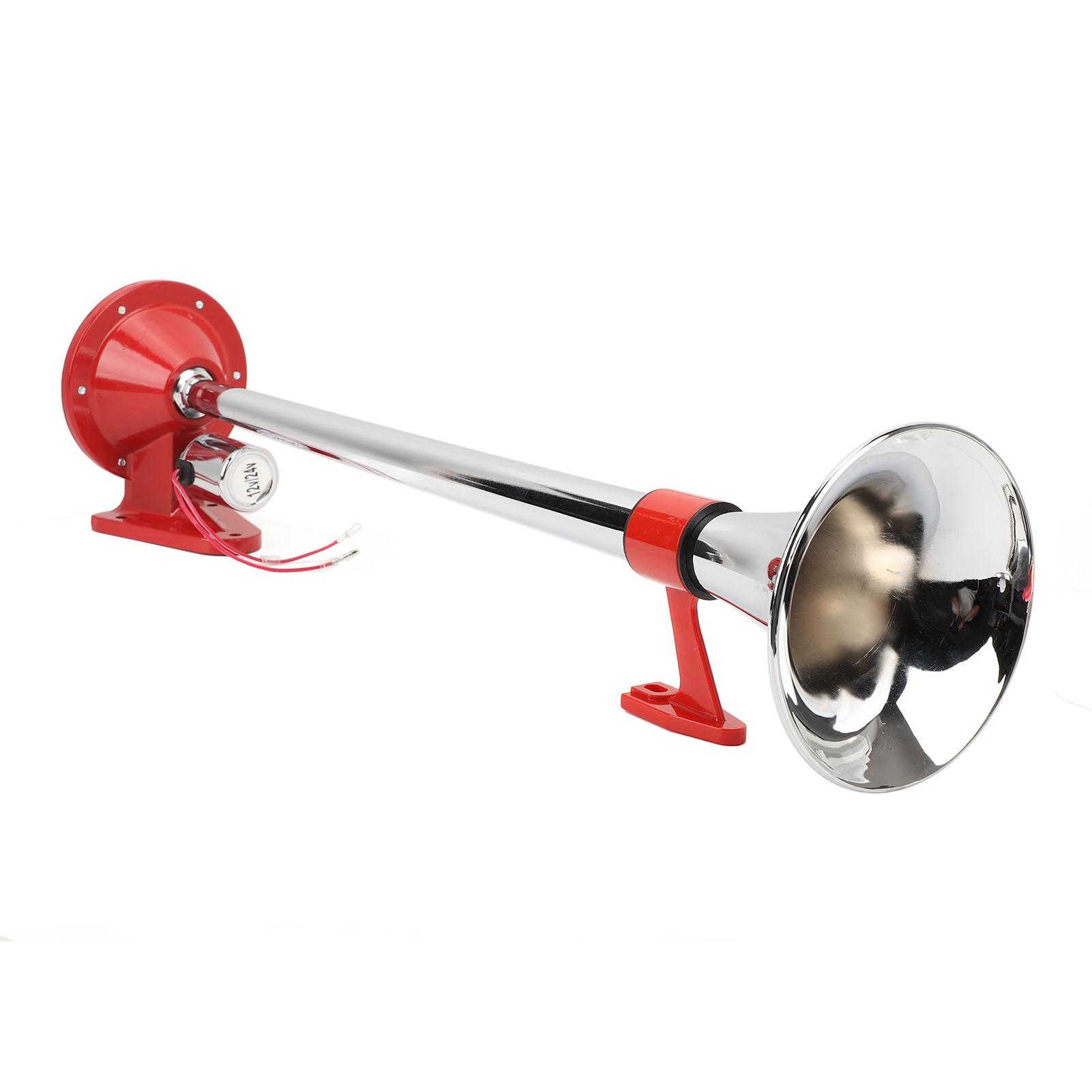 

150 дБ одинарный воздушный гудок 620 мм цинковый сплав хромированное покрытие одинарный воздушный гудок для поезда, автомобиля, грузовика